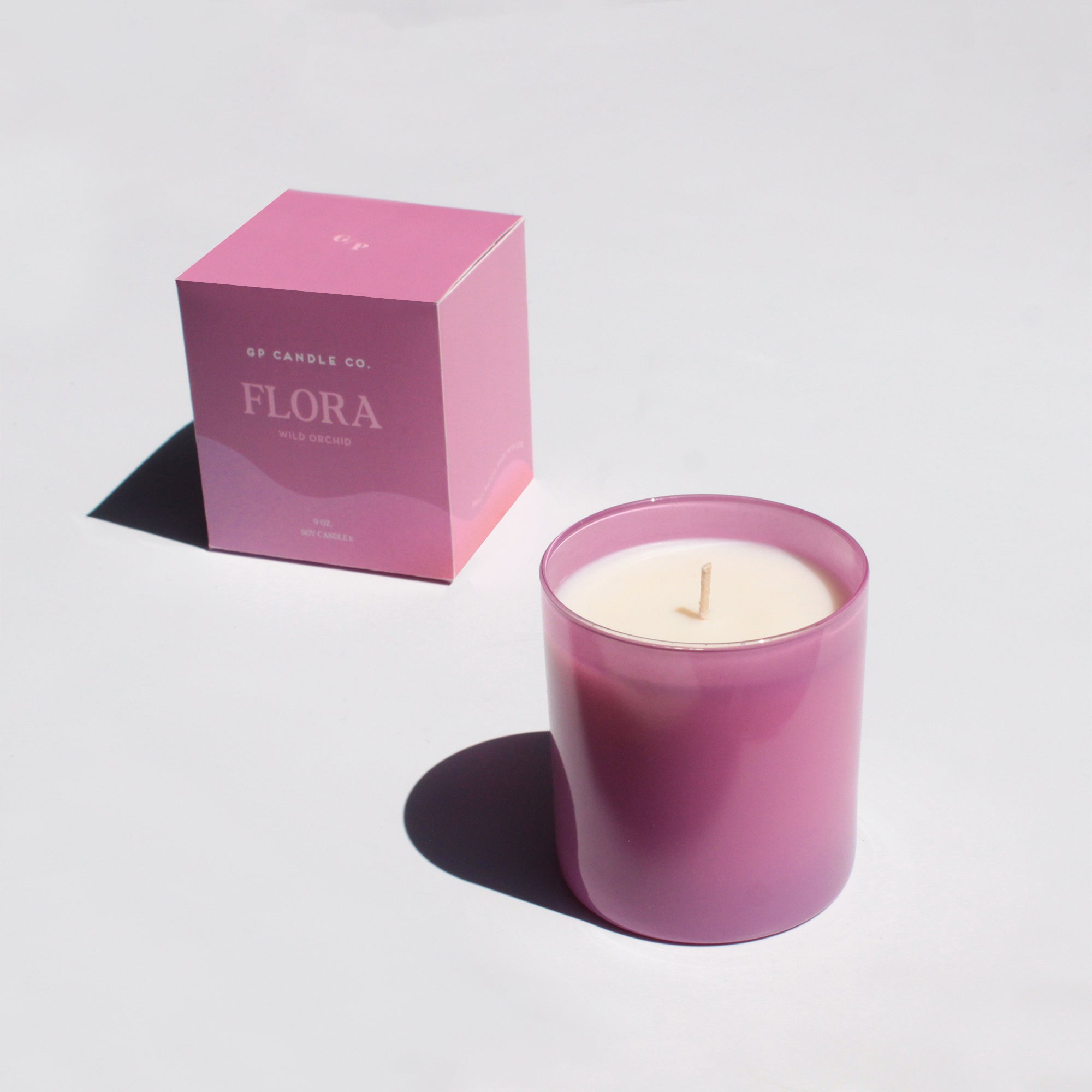 Flora 9 oz. Hue Candle (Wild Orchid) – GP Candle Co.