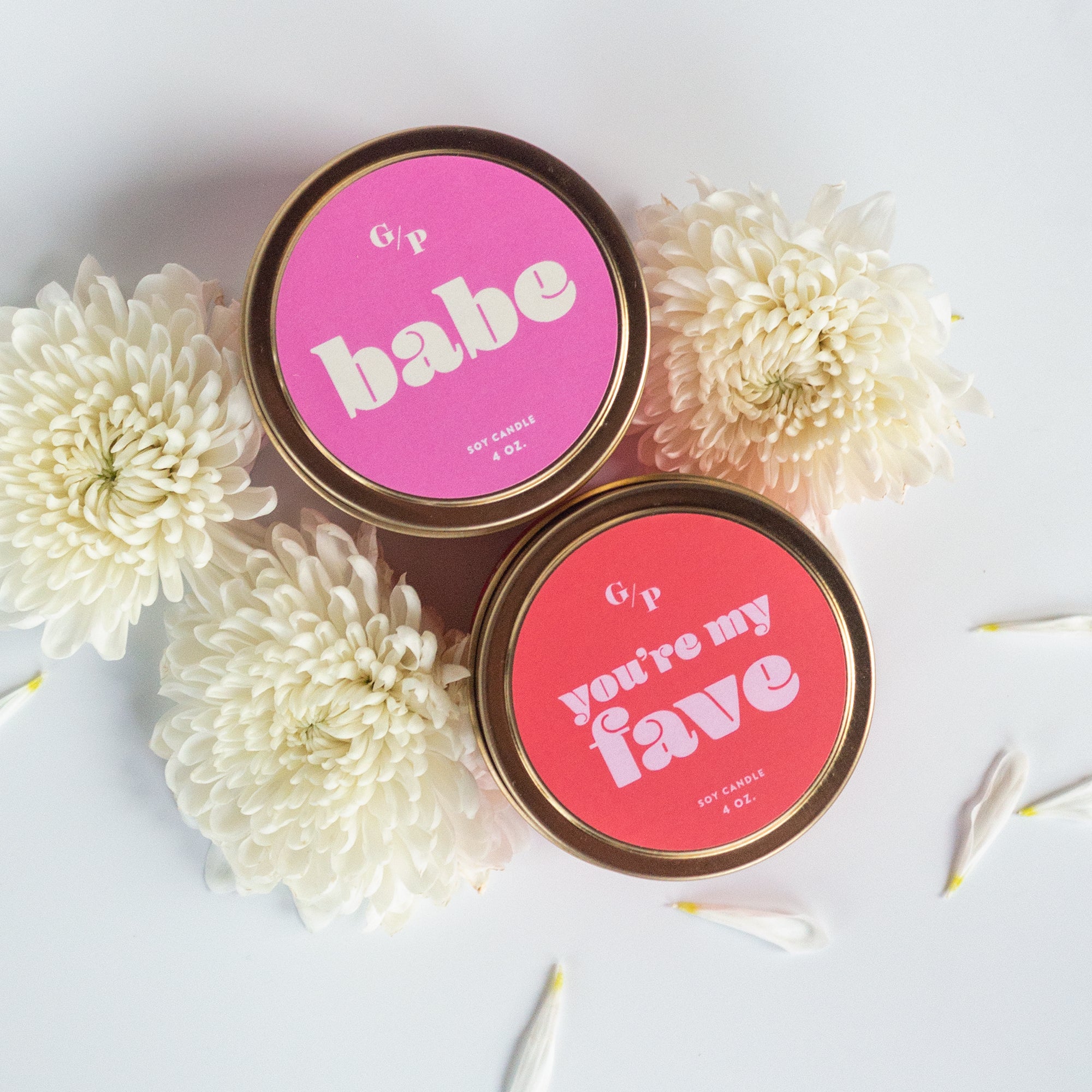 Babe 4 oz. Just Because Candle Tin – GP Candle Co.