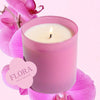 Flora 9 oz. Hue Candle (Wild Orchid)