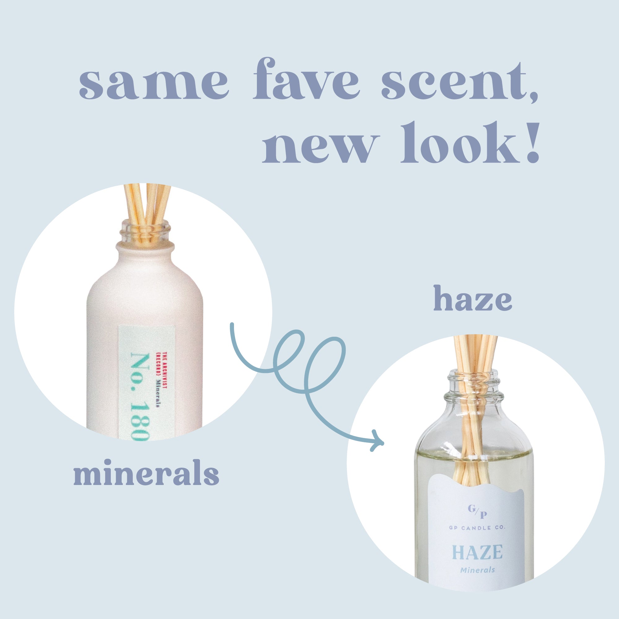 Haze 4 oz. Hue Reed Diffuser (Minerals) – GP Candle Co.