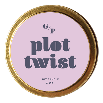 Plot Twist 4 oz. Just Because Candle Tin