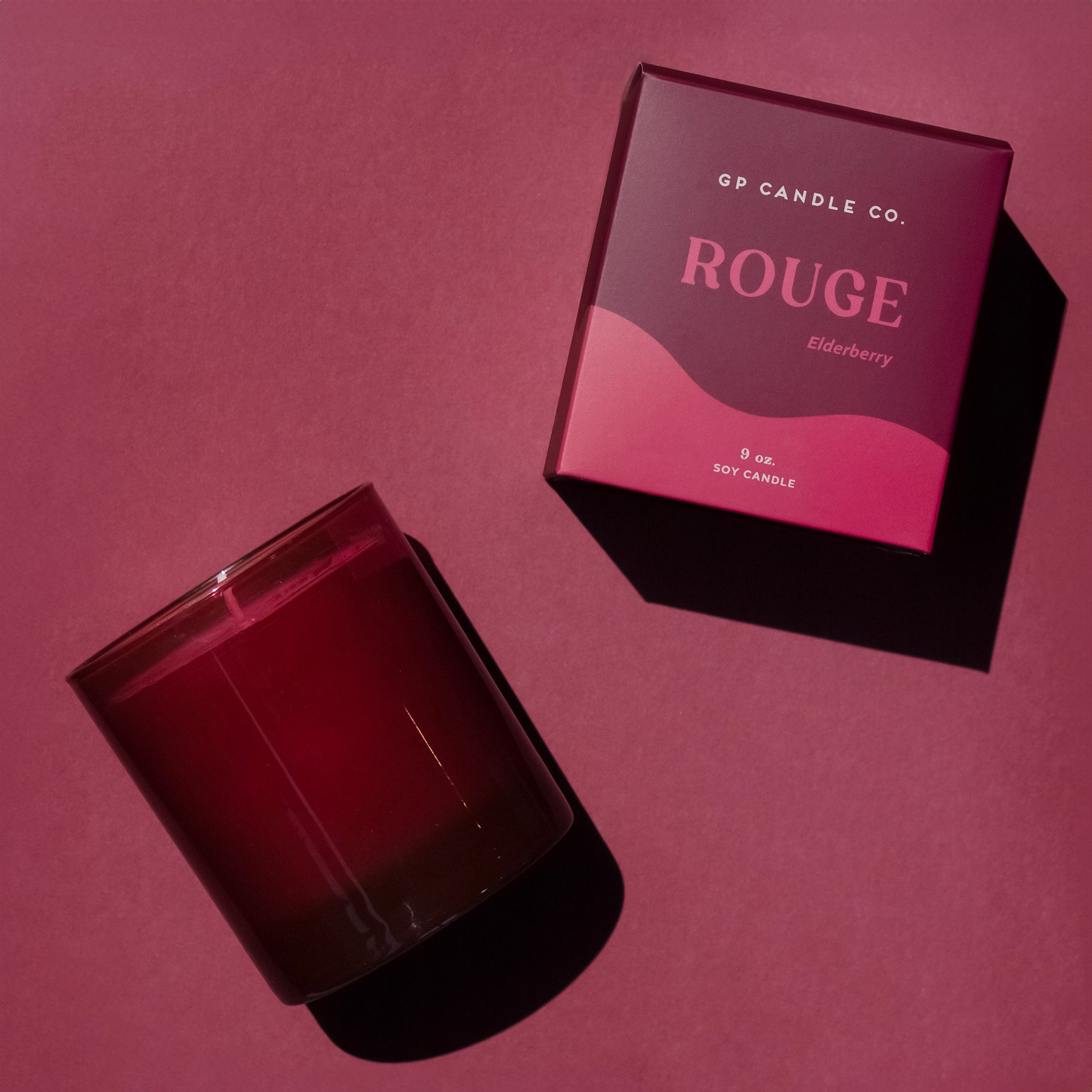 Rouge 9 oz. Hue Candle (Elderberry) – GP Candle Co.