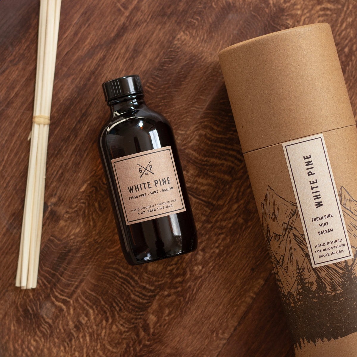 White Pine 4 oz. Reed Diffuser – GP Candle Co.