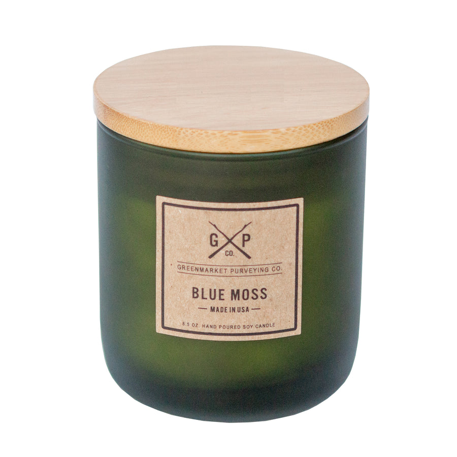 Blue Moss 8.5 oz. Balsam + Feather Candle