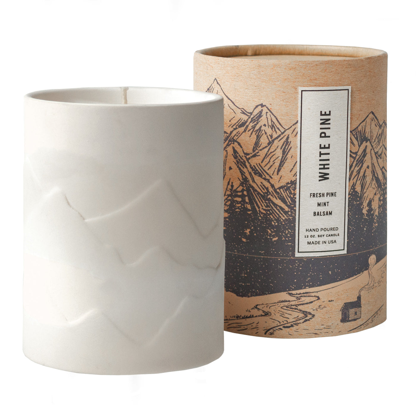 Timber 12 oz. Balsam + Feather Candle - GP Candle Co.