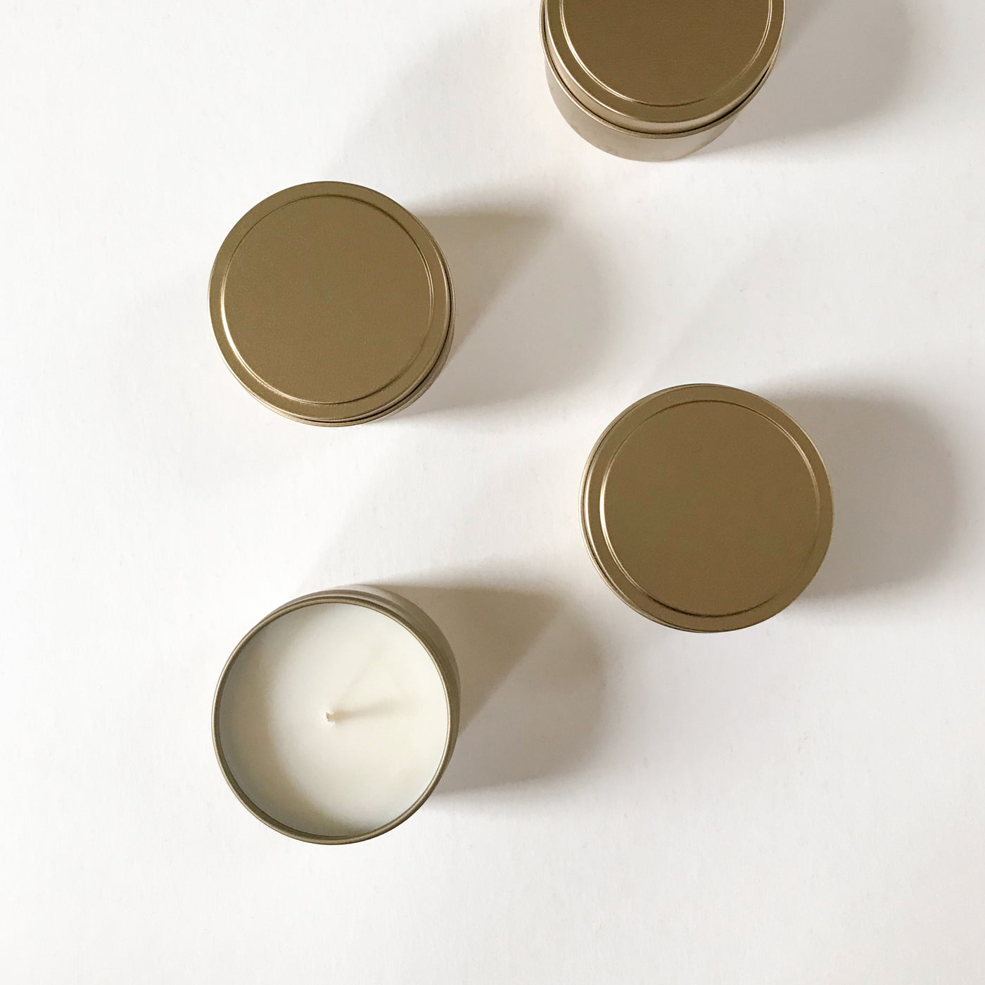 4oz Candle Silver Tin — Exstasy Creations