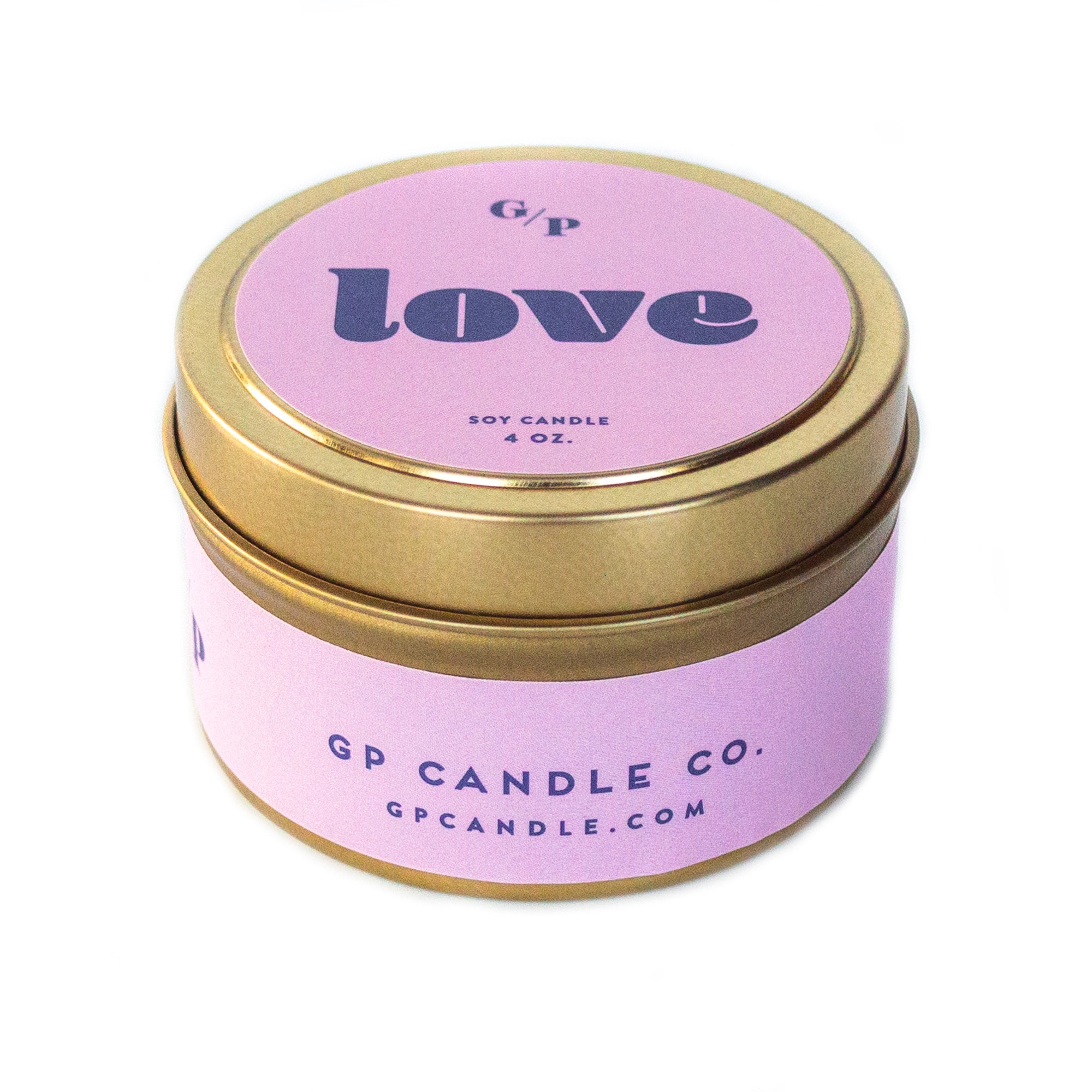 Love 4 oz. Just Because Candle Tin – GP Candle Co.