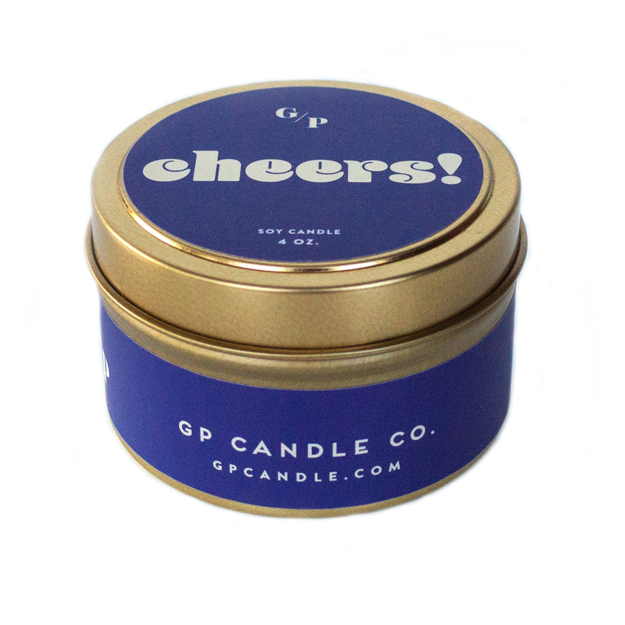 Cheers! 4 oz. Just Because Candle Tin
