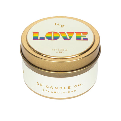 Love (Pride) 4 oz. Just Because Candle Tin