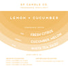 Lemon + Cucumber 4 oz. Archivist Reed Diffuser
