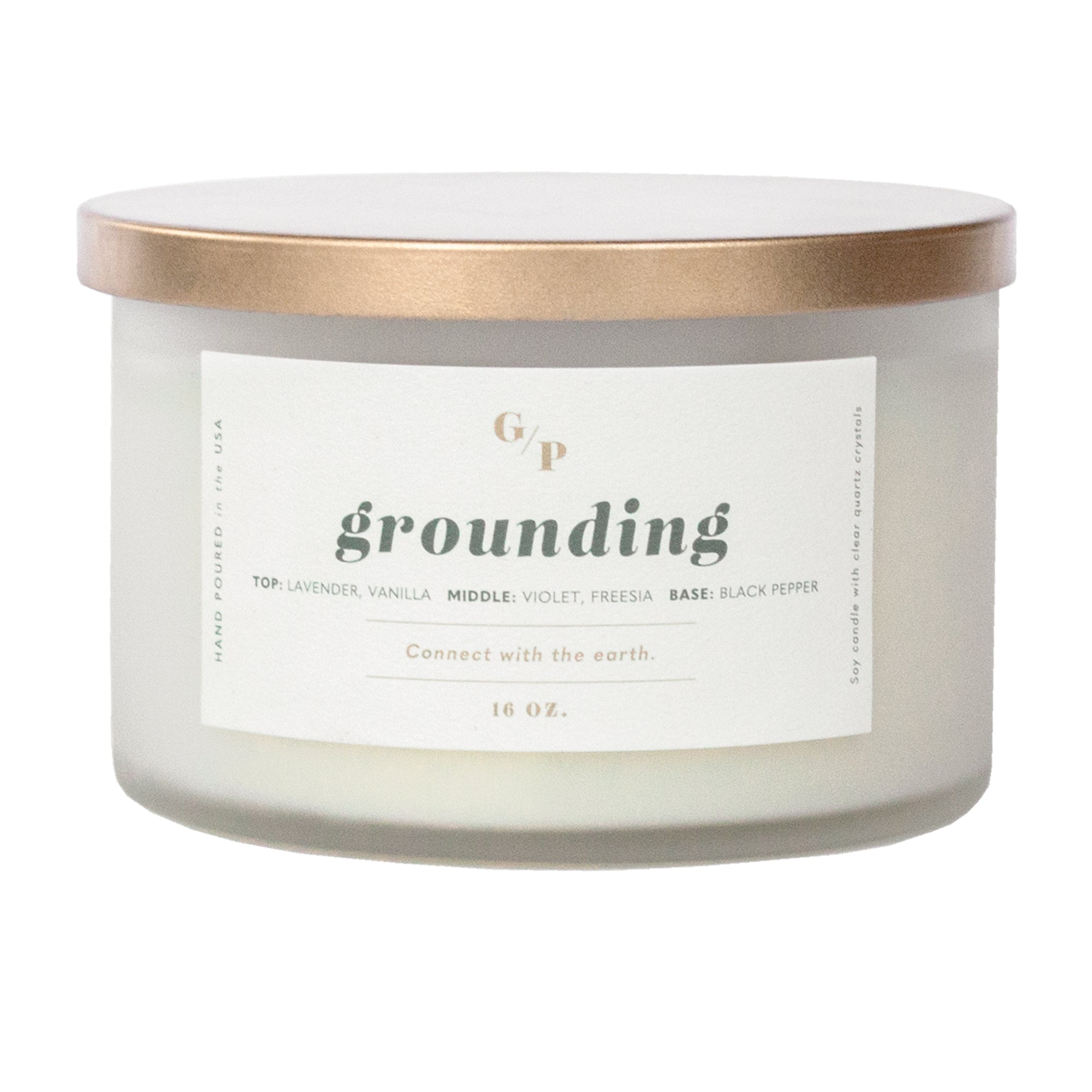 Grounding 16 oz. Ritual Candle (Lavender) – GP Candle Co.