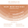 New Beginnings 10 oz. Ritual Candle (Sparkling Citrus)
