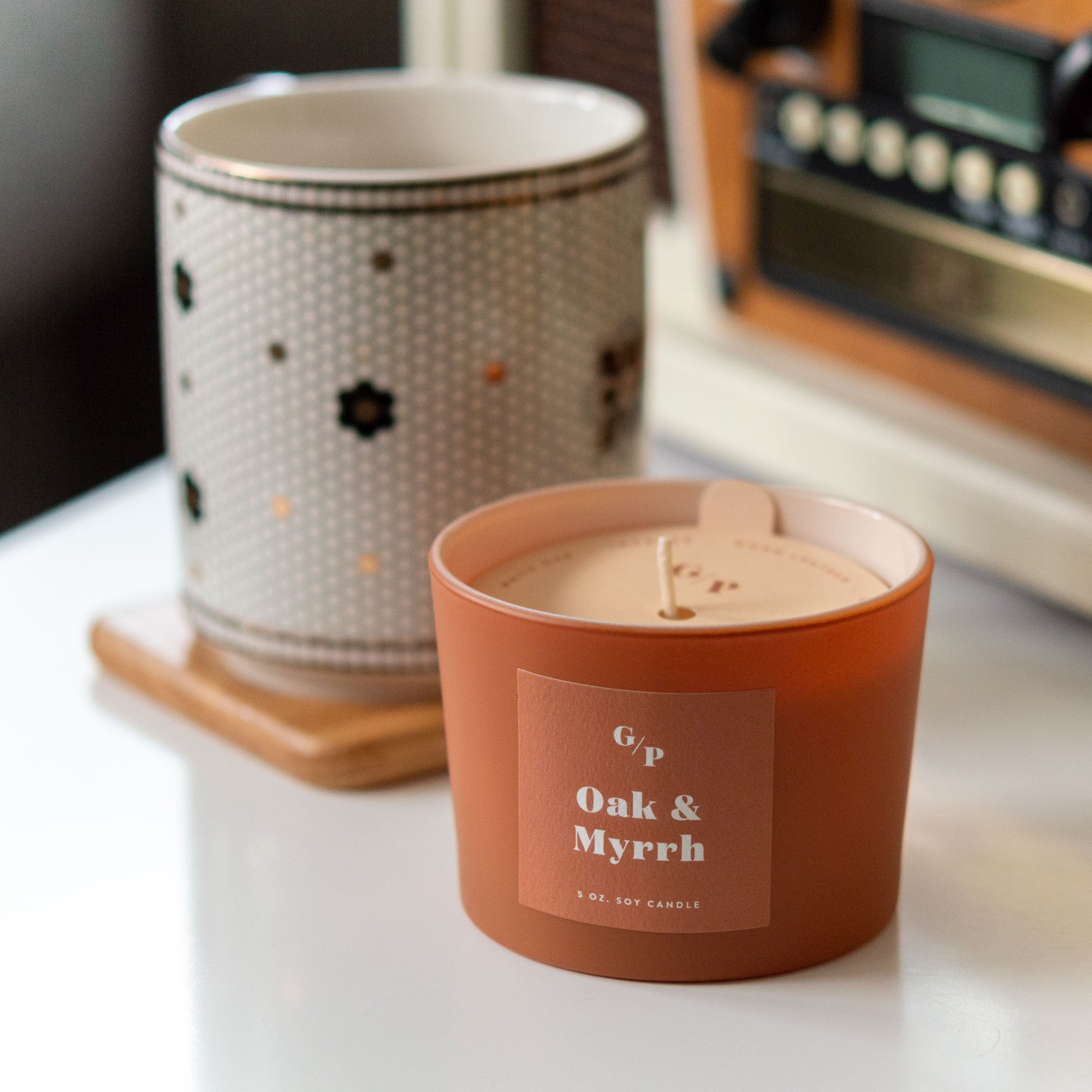 Oak & Myrrh 5 oz. Splendor Candle - GP Candle Co.